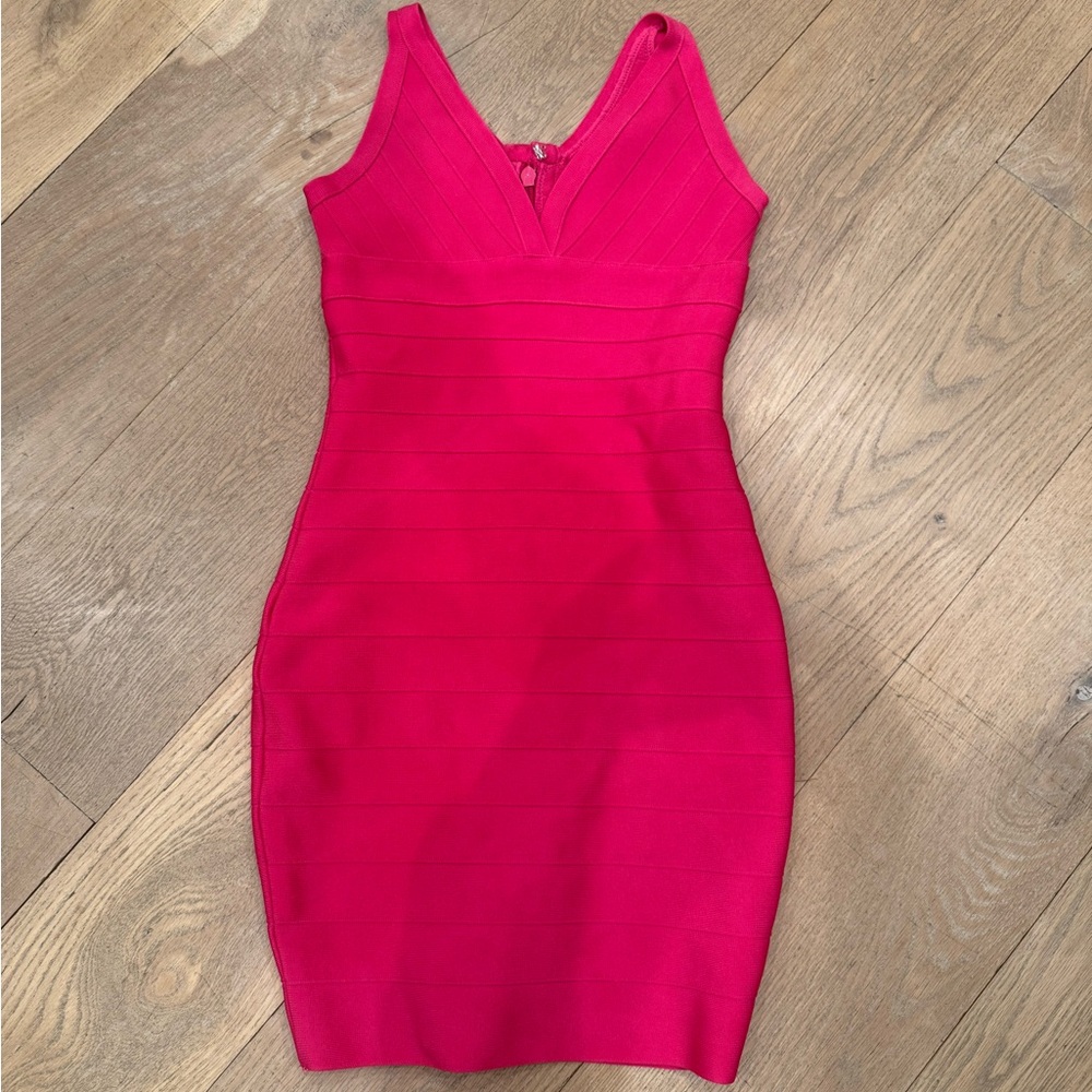 Katie J NYC Vibrant Pink Mini Dress